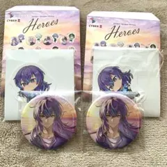 にじさんじ 海の家 星導ショウ 缶バッジ＆ダイカットステッカー