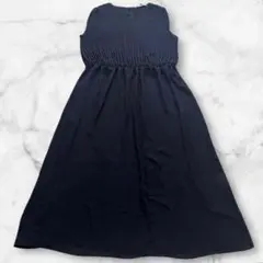 Ron Herman】シャーリングワンピース ノースリーブ 紺 美品 - メルカリ