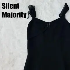 サイレントマジョリティ 黒ドレス マーメイドライン ノースリーブ 【177】