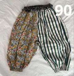 しまむら ai araiコラボ パッチワークパンツ　90cm