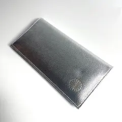 【未使用品】皇居限定　　シルバー　長財布　牛皮　菊
