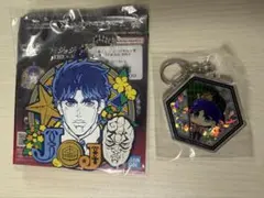 ジョジョ　スパンコールキーホルダー 、一番くじラバーチャーム　ジョナサンセット