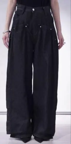 Knuth Marf】cling drape denim pants - メルカリ