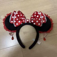 ディズニー ミニー イヤリング カチューシャ 赤