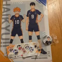 くら寿司 ハイキュー！！ コラボクリアファイル 烏野高校 日向翔陽 影山飛雄