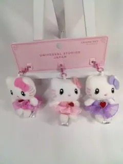 USJ限定　ハローキティ ぬいぐるみ チャームセット