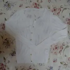 ももさま一旦専用　NICE CLAUP 透かし編み長袖カーディガン