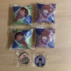 くら寿司　名探偵コナン クッション型キーホルダー　2種&マグネット2種