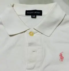 【Ralph Lauren】ポロシャツ ホワイト 110