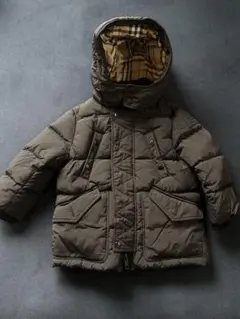 BURBERRY フード付きダウンコート 3y