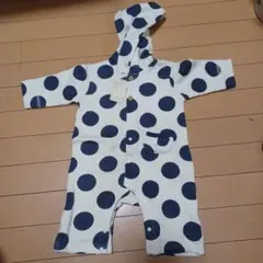 新品水玉模様のロンパース 70cm