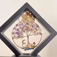 未使用ネックレス・ハンドメイド 猫ファンタジー