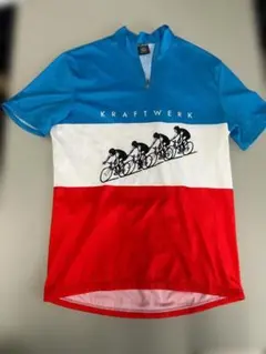 KRAFTWERK サイクルジャージ 半袖 ブルー×ホワイト×レッド