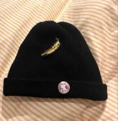 CA4LA アンディウォーホル　ニット帽　黒　ワッペンAndy Warhol