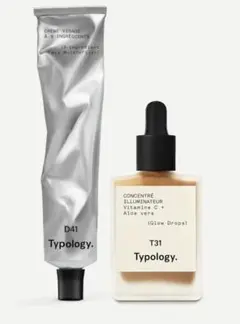 typology. フェイスモイスチャライザー D41、グロウドロップス ピュリファイング・モイスチャライザー 4％ PCA亜鉛＋竹エキス配合