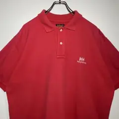ヘリーハンセン　ポロシャツ　サイズM ワンポイントロゴ　刺繍ロゴ　希少　古着