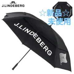 【新品未使用】ジャンプ傘J.LINDEBERG ゴルフ用傘 ブラック　日傘のサムネイル