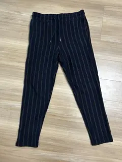 ZARA ネイビー ストライプ カジュアルパンツ