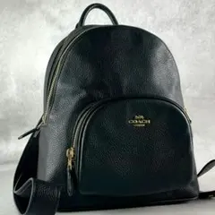 極美品 コーチ コート バッグパック リュック 2室 レザー ミニ ブラック