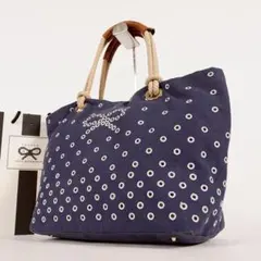 【美品✨】アニヤハインドマーチ トートバッグ キャンバス ネイビー