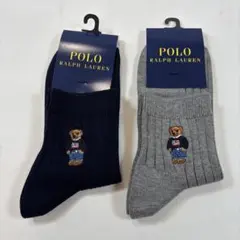 新品ポラルフローレン　ポロベアソックス 25〜27cm 2足セット