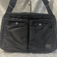 【美品】PORTER ポーター タンカー ショルダーバッグ 2層式 Lサイズ