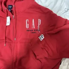 GAP ジップパーカー レッド
