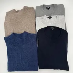 UNIQLO セーター　メンズ Mサイズ 5点　Y1