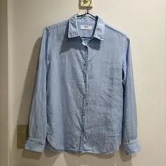 ユニクロ　UNIQLO プレミアムリネンシャツ リネン　シャツ　無地のサムネイル