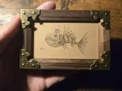 テクスチャーアート スチームパンクアート 額縁 立体画 原画一点もの #2 テクスチャーアート スチームパンクアート 額縁 立体画 原画一点もの