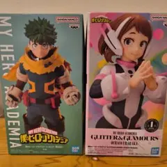 僕のヒーローアカデミア 緑谷出久 麗日お茶子フィギュア 2体セット