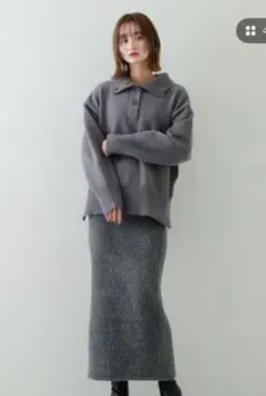 ほぼ新品 SENSE OF PLACE シャギーニットスカート アーバンリサーチ