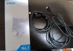 Anker USB-C ＆ USB-C ケーブル (L字, 高耐久ナイロン)2本
