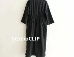 StudioCLIPキーネックウエストギャザーワンピース