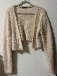 ZARA シャギーニットカーディガン