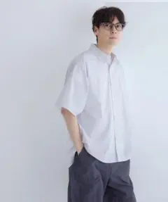 新品未開封　coca タイプライターストライプ半袖シャツのサムネイル