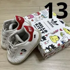 13cm adidas スタンスミス ハローキティ スニーカー ホワイト レッド
