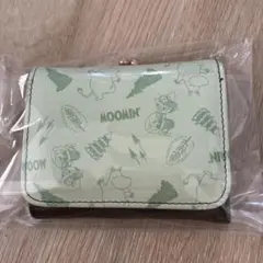 ムーミン 三つ折り財布 ライトグリーン