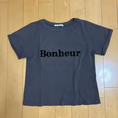 Bonheur ロゴTシャツ チャコールグレーのサムネイル