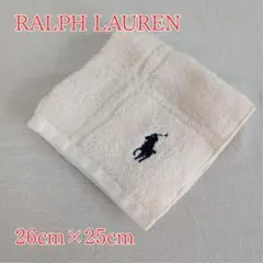 ラルフローレン 生成 ハンカチタオル 刺繍 ロゴ ワンポイント 綿 夏【イ509のサムネイル