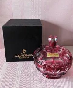 ⭐︎新品未使用⭐︎ 【NACHTMANN】ガラス製 バスケット 赤 ヴィンテージ ⭐︎新品未使用⭐︎ 【NACHTMANN】ガラス製 バスケット 赤