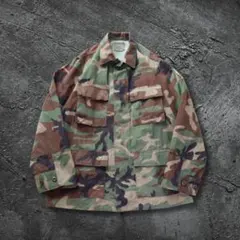 90s Vintage 米軍実物 ミリタリージャケットカモフラ 迷彩 L相当