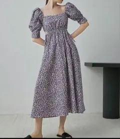 Fano studios 花柄 フラワー ホワイト ロングンピース　浜辺美波