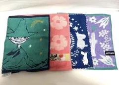 新品 ムーミン MOOMIN タオルハンカチ リトルミイ 北欧 4枚