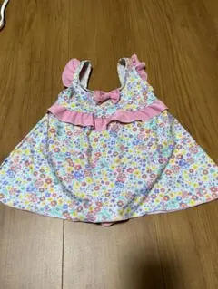 女の子向け花柄ワンピース水着