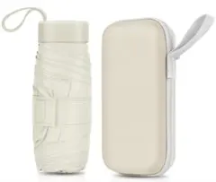 アイボリー 晴雨兼用 折り畳み傘 日傘 UVカット 軽量 コンパクト