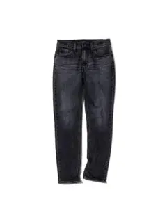 ユニクロ★スリムストレートジーンズ　24インチ　黒系　ストレッチ　カット無し