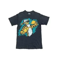 80s USA製 Hanes ティガー くまのプーさん Tシャツ 黒 S