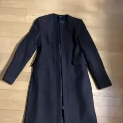 お値下げZARA ダークブラウンフロントゴールドファスナーコートXS