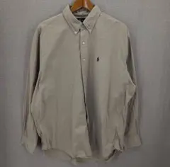 ラルフローレン　BLAKE 長袖ボタンダウンシャツ　XL 濃いめベージュ